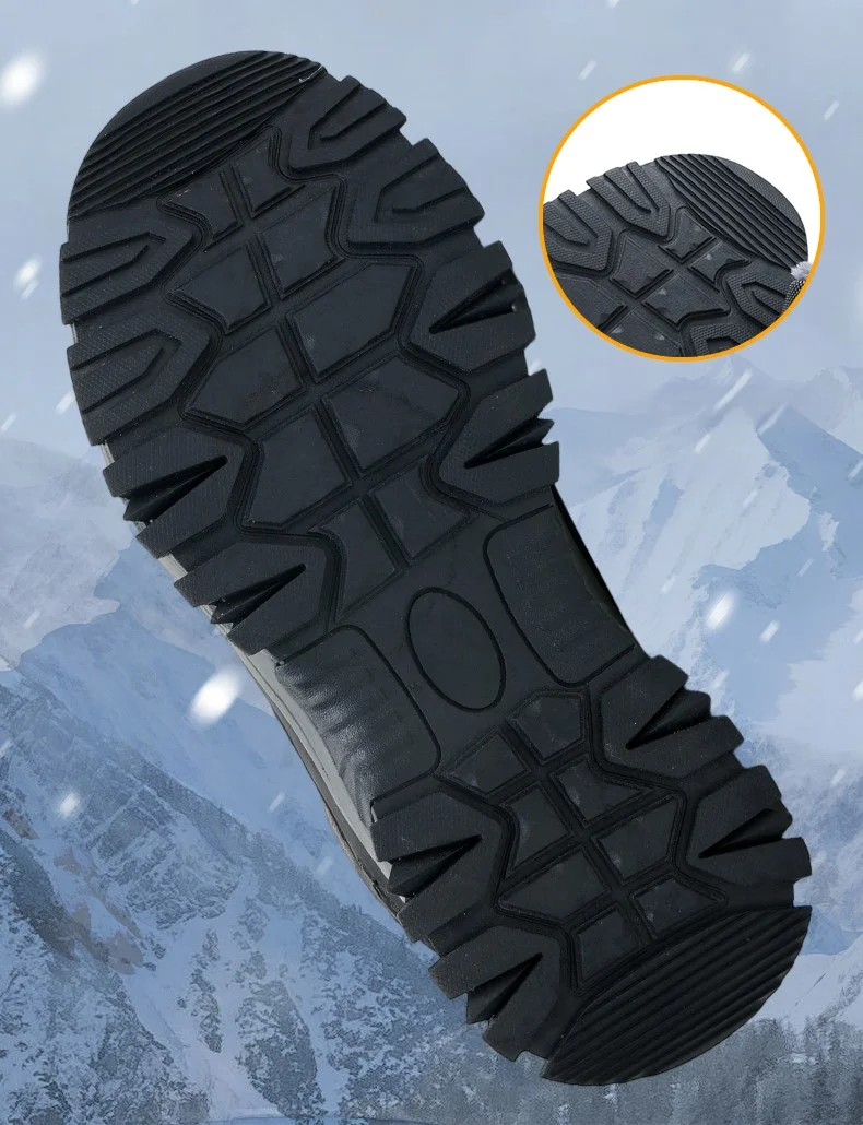 ⏰ 70% OFF Limited Time – Men's Warm Orthopedic Hiking Work Boots – Non-Slip All-Terrain Grip, Impact & Puncture Resistant, Wide Toe Arch Ankle Support, For Multiple Occasions